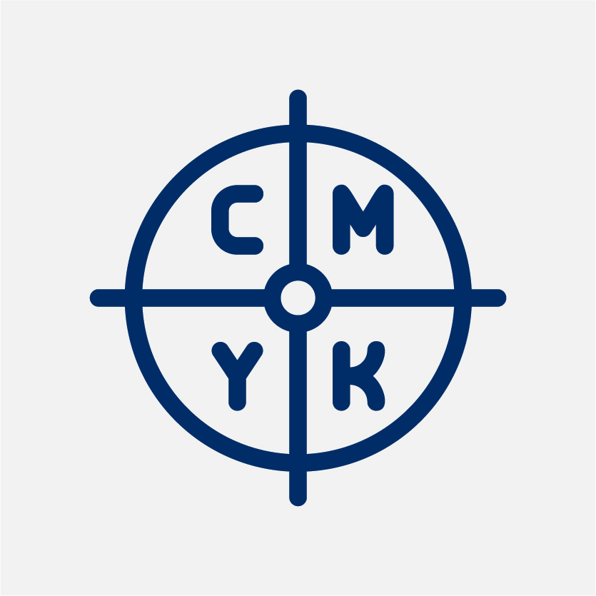 CMYK printer mark icon